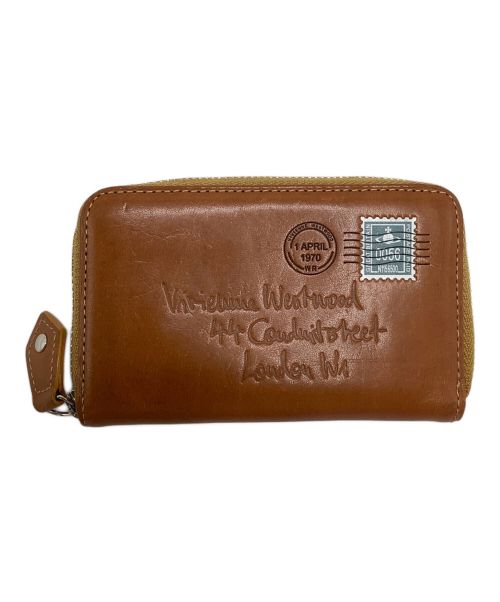 Vivienne Westwood（ヴィヴィアンウエストウッド）Vivienne Westwood (ヴィヴィアンウエストウッド) エンベロープ 小銭入れ ブラウンの古着・服飾アイテム