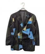 YOHJI YAMAMOTOヨウジヤマモト）の古着「ペイントテーラードジャケット」｜ブラック