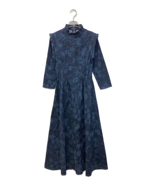 Ameri（アメリ）AMERI (アメリ) KEILY FLOWER DENIM DRESS (ケイリーフラワーデニムドレス) インディゴ サイズ:S 未使用品の古着・服飾アイテム