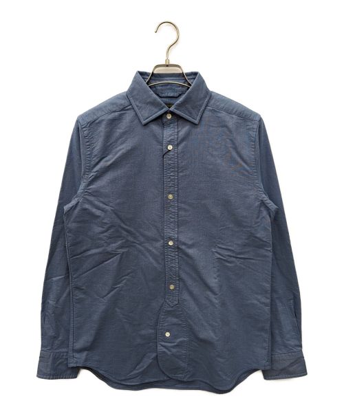 NIGEL CABOURN（ナイジェルケーボン）NIGEL CABOURN (ナイジェルケーボン) コットンシャツ ブルー サイズ:48の古着・服飾アイテム