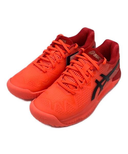 asics（アシックス）asics (アシックス) GEL-RESOLUTION 8 TOKYO(ゲルレゾリューション)　オールコート レッド サイズ:24.5の古着・服飾アイテム