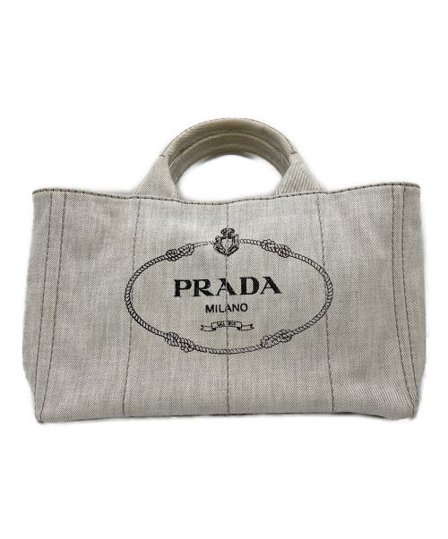 PRADA（プラダ）PRADA (プラダ) カナパ ライトグレーの古着・服飾アイテム