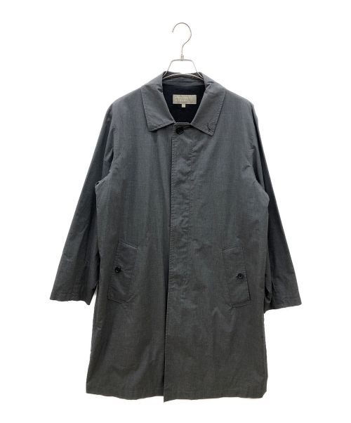 MARGARET HOWELL（マーガレットハウエル）MARGARET HOWELL (マーガレットハウエル) 比翼コート PROOFED FINE COTTON POPLIN グレー サイズ:Ⅿの古着・服飾アイテム