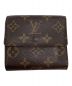 LOUIS VUITTON (ルイ ヴィトン) ポルトフォイユ・エリーズ ブラウン：8800円