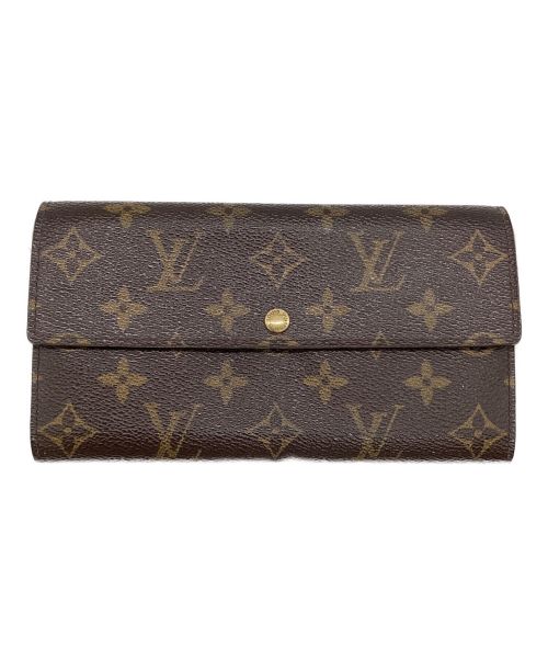 LOUIS VUITTON（ルイ ヴィトン）LOUIS VUITTON (ルイ ヴィトン) ポシェット･ポルトモネカルトクレディ ブラウンの古着・服飾アイテム