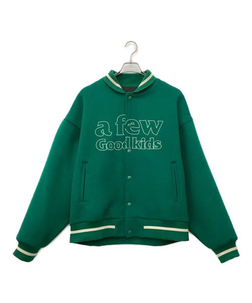 A FEW GOOD KIDS（アフューグッドキッズ）A FEW GOOD KIDS (アフューグッドキッズ) スタジャン グリーン サイズ:XLの古着・服飾アイテム