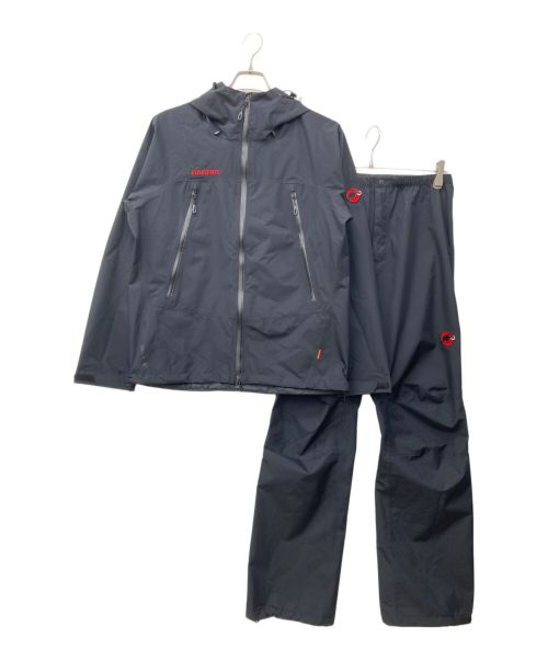 MAMMUT（マムート）MAMMUT (マムート) クライメイトレインスーツ ブラック サイズ:Мの古着・服飾アイテム