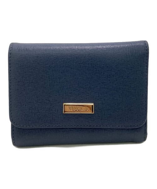 FURLA（フルラ）FURLA (フルラ) 3つ折り財布 ブルーの古着・服飾アイテム