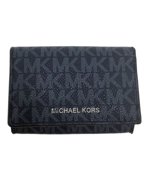 MICHAEL KORS（マイケルコース）MICHAEL KORS (マイケルコース) カードケース ネイビーの古着・服飾アイテム