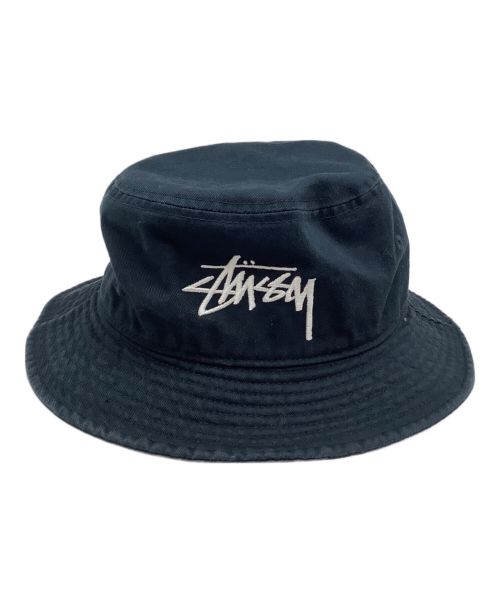 stussy women（ステューシーウィメン）stussy women (ステューシーウィメン) バケットハット ネイビー サイズ:S/Mの古着・服飾アイテム