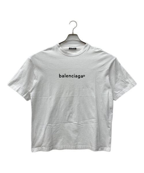 BALENCIAGA（バレンシアガ）BALENCIAGA (バレンシアガ) ロゴプリントTシャツ ホワイト サイズ:Мの古着・服飾アイテム