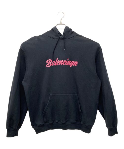 BALENCIAGA（バレンシアガ）BALENCIAGA (バレンシアガ) プルオーバーパーカー ブラック サイズ:Lの古着・服飾アイテム