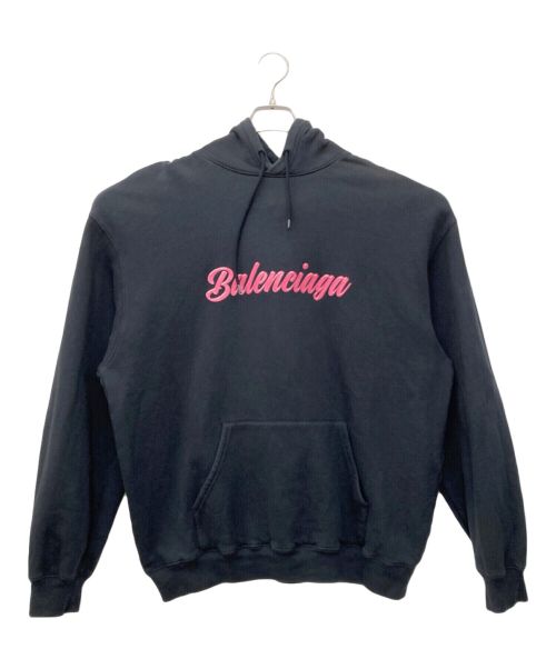 BALENCIAGA（バレンシアガ）BALENCIAGA (バレンシアガ) プルオーバーパーカー ブラック サイズ:Lの古着・服飾アイテム