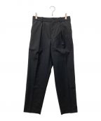 MARKAWAREマーカウェア）の古着「PEGTOP TROUSERS ORGANIC WOOL TROPICAL」｜ダークグレー