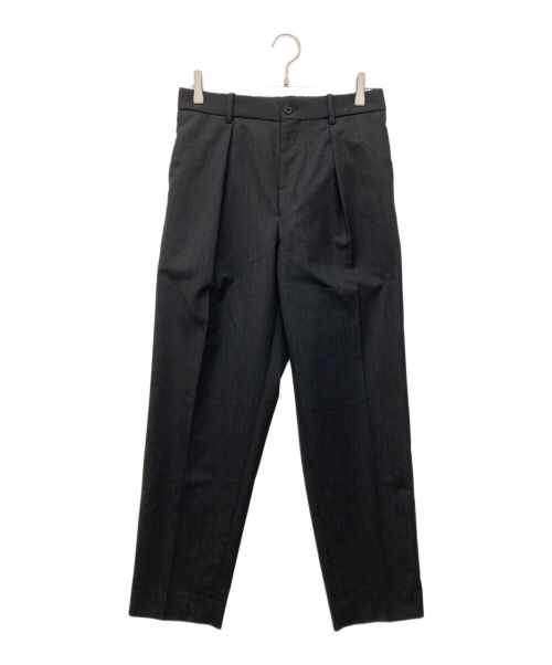 MARKAWARE（マーカウェア）MARKAWARE (マーカウェア) PEGTOP TROUSERS ORGANIC WOOL TROPICAL ダークグレー サイズ:3の古着・服飾アイテム