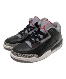 NIKE（ナイキ）の古着「Air Jordan 3 Retro "Black Cement" (2011)」｜ブラック×グレー