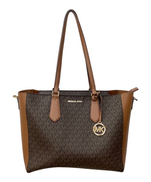 MICHAEL KORS（マイケルコース）MICHAEL KORS (マイケルコース) ハンドバッグ ブラウンの古着・服飾アイテム