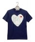 PLAY COMME des GARCONS（プレイ コムデギャルソン）の古着「プリントTシャツ」｜ネイビー×ホワイト