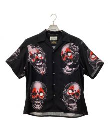 WACKO MARIA×56 TATTOO STUDIO（ワコマリア×56 タトゥースタジオ）の古着「S/S HAWAIIAN SHIRT」｜ブラック