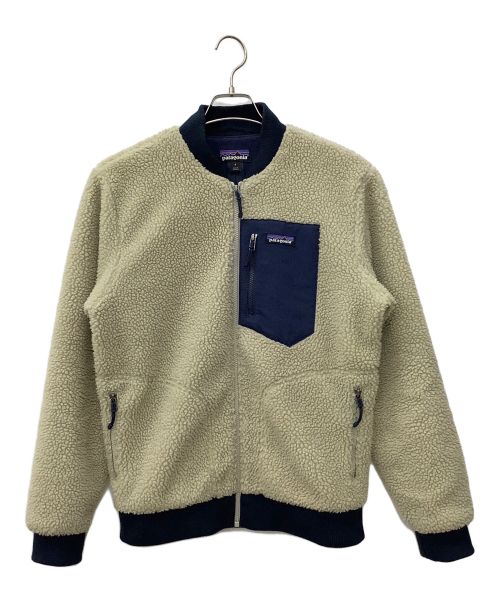 Patagonia（パタゴニア）Patagonia (パタゴニア) レトロXボマージャケット ベージュ×ネイビー サイズ:Sの古着・服飾アイテム