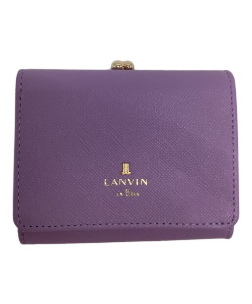 LANVIN（ライバン）LANVIN (ライバン) 3つ折り財布 パープル 未使用品の古着・服飾アイテム