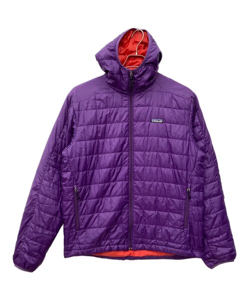 Patagonia（パタゴニア）Patagonia (パタゴニア) ナノパフフーディー パープル サイズ:Мの古着・服飾アイテム