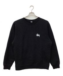 stussy（ステューシー）の古着「ロゴクルーネックスウェット」｜ブラック