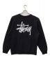 stussy (ステューシー) ロゴクルーネックスウェット ブラック サイズ:М：7000円