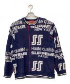 SUPREMEシュプリーム）の古着「QUALITE SWEATER」｜ネイビー