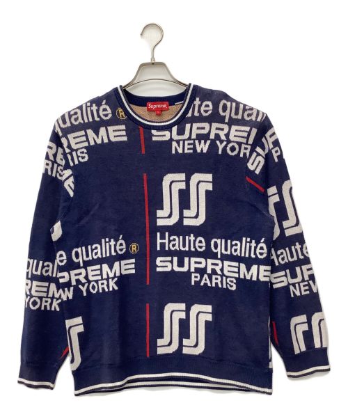 SUPREME（シュプリーム）SUPREME (シュプリーム) QUALITE SWEATER ネイビー サイズ:Lの古着・服飾アイテム