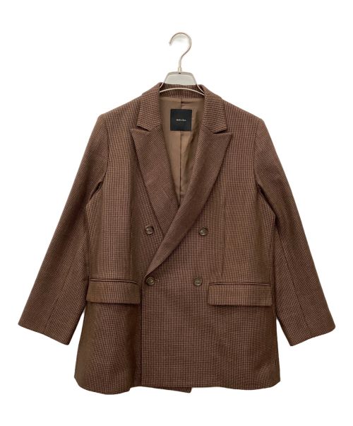 Spick and Span（スピックアンドスパン）Spick and Span (スピックアンドスパン) ピンチェックオーバージャケット ブラウン サイズ:36の古着・服飾アイテム