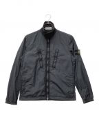 STONE ISLANDストーンアイランド）の古着「Garment Dyed Crinkle Reps Overshirt」｜ブラック