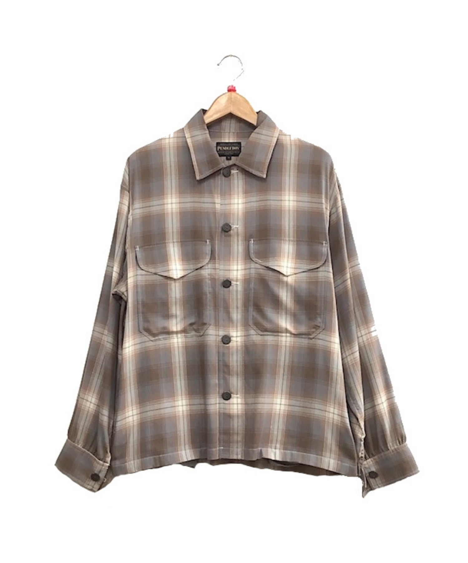 中古 古着通販 Pendleton ペンドルトン Cpo シャツジャケット ブラウン グレー サイズ M 未使用品 ブランド 古着通販 トレファク公式 Trefac Fashion