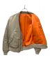 6(ROKU) BEAUTY&YOUTH (ロク ビューティーアンドユース) MA-1ジャケット ライトグレー サイズ:SIZE 36：9800円
