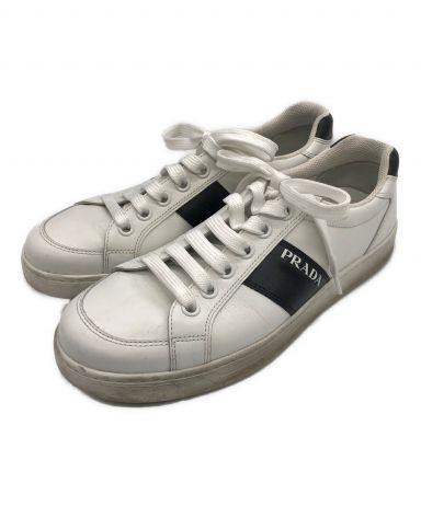 中古・古着通販】PRADA (プラダ) スニーカー ホワイト サイズ:SIZE 6 1 