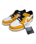 NIKEナイキ）の古着「AIR JORDAN 1 LOW FLYEASE University Gold(エアジョーダン１ロー フライイーズ ユニバーシティ ゴールド)」｜イエロー×ブラック