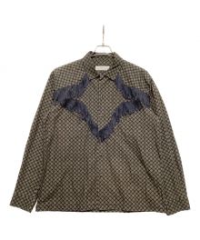 TOGA（トーガ）の古着「FRINGE SHIRT」｜グレー