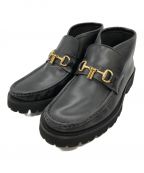 CAMINADOカミナンド）の古着「MID CUT BIT LOAFERS BLACK」｜ブラック