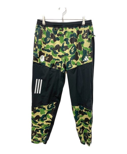 adidas（アディダス）adidas (アディダス) A BATHING APE (アベイシングエイプ) CAMO PANTSU グレー×ブラック サイズ:L 未使用品の古着・服飾アイテム