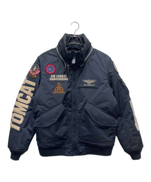 AVIREX（アヴィレックス）AVIREX (アヴィレックス) CUSTOM CWU TOP GUN/フライトジャケット ネイビー サイズ:SIZE Lの古着・服飾アイテム