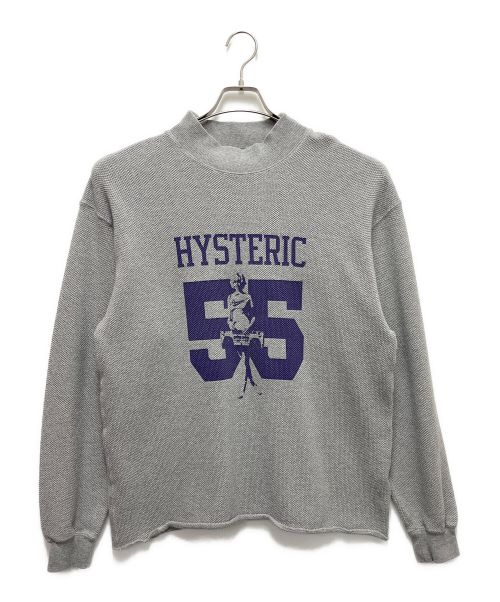 Hysteric Glamour（ヒステリックグラマー）Hysteric Glamour (ヒステリックグラマー) ハイネックカットソー グレー サイズ:SIZE Lの古着・服飾アイテム