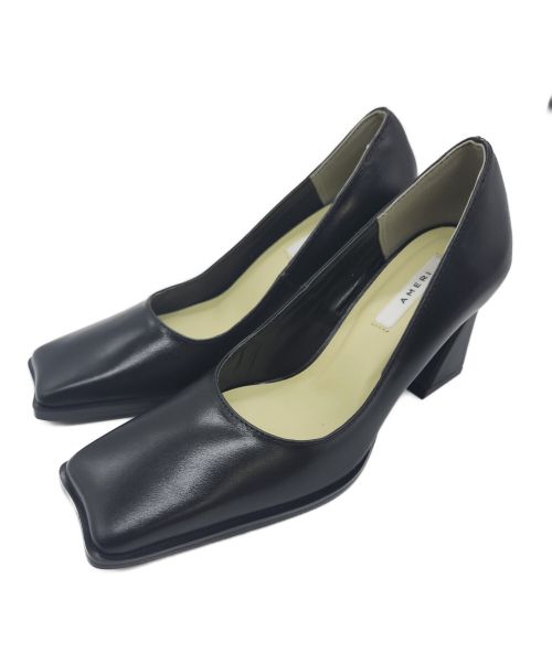 Ameri VINTAGE（アメリヴィンテージ）Ameri VINTAGE (アメリヴィンテージ) ハイヒールパンプス　WAVE TOE PUMPS ブラック サイズ:Sの古着・服飾アイテム