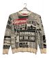 SUPREME（シュプリーム）の古着「ニット」｜ベージュ×ブラック