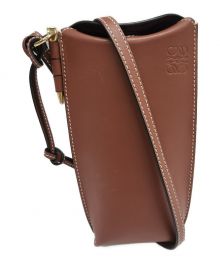 LOEWE（ロエベ）の古着「ショルダーポーチ LOEWE gate pocket」｜ブラウン