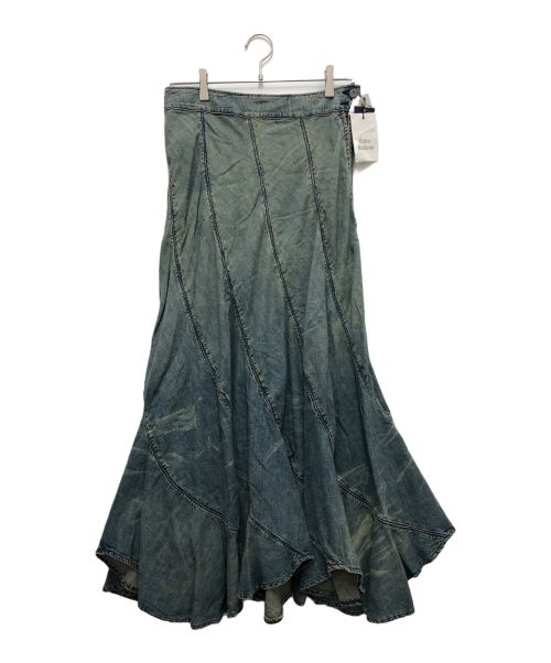 RALPH LAUREN（ラルフローレン）RALPH LAUREN (ラルフローレン) フレアデニムスカート インディゴ サイズ:SIZE Mの古着・服飾アイテム