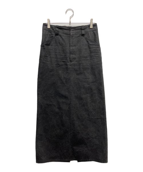 AURALEE（オーラリー）AURALEE (オーラリー) ロングスカート/WASHED HARD TWIST CANVAS SKIRT グレー サイズ:XLの古着・服飾アイテム