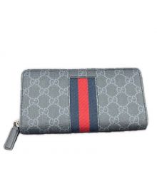 GUCCI（グッチ）の古着「長財布　GUCCI　GGスプリーム」｜ネイビー