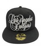 New Era×LOSANGELES DODGERS WEAST COASTニューエラ×）の古着「キャップ」｜ブラック