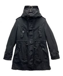 BURBERRY BLACK LABEL（バーバリーブラックレーベル）の古着「ライナー付モッズコート」｜ブラック