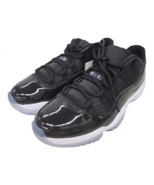 NIKE（ナイキ）の古着「スニーカー　NIKE　AIR JORDAN 11 RETRO LOW BLACK AND VARSITY ROYAL SPACE JAM」｜ブラック